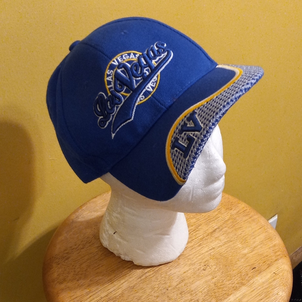 NEW MEN'S LAS VEGAS BASEBALL HAT ROYAL BLUE SNAP BACK ADJUSTABLE BAND
